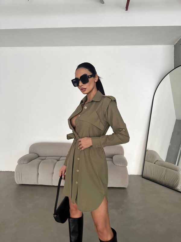 Robe chemise avec ceinture – Image 3