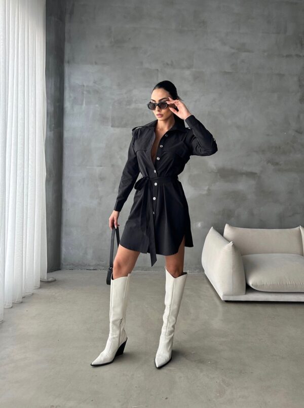 Robe chemise avec ceinture – Image 7