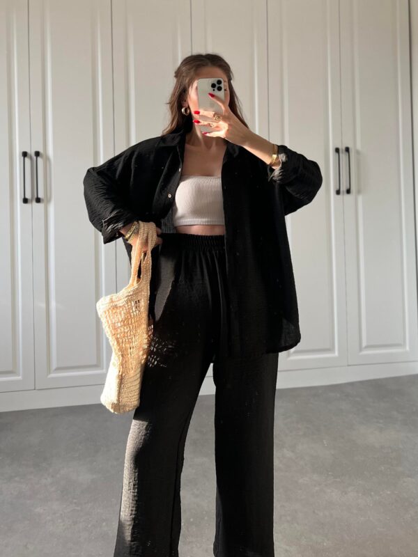 Ensemble Chemise et Pantalon Noir – Image 5