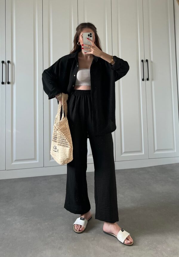 Ensemble Chemise et Pantalon Noir