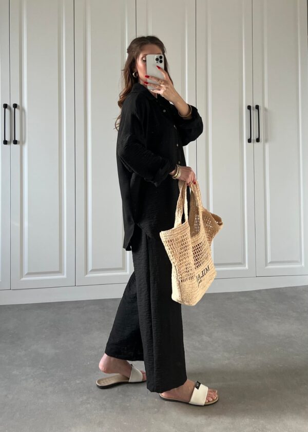 Ensemble Chemise et Pantalon Noir – Image 2