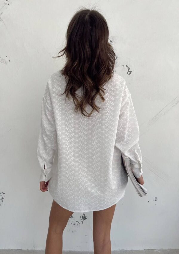 Chemise Blanche à Motifs – Image 3