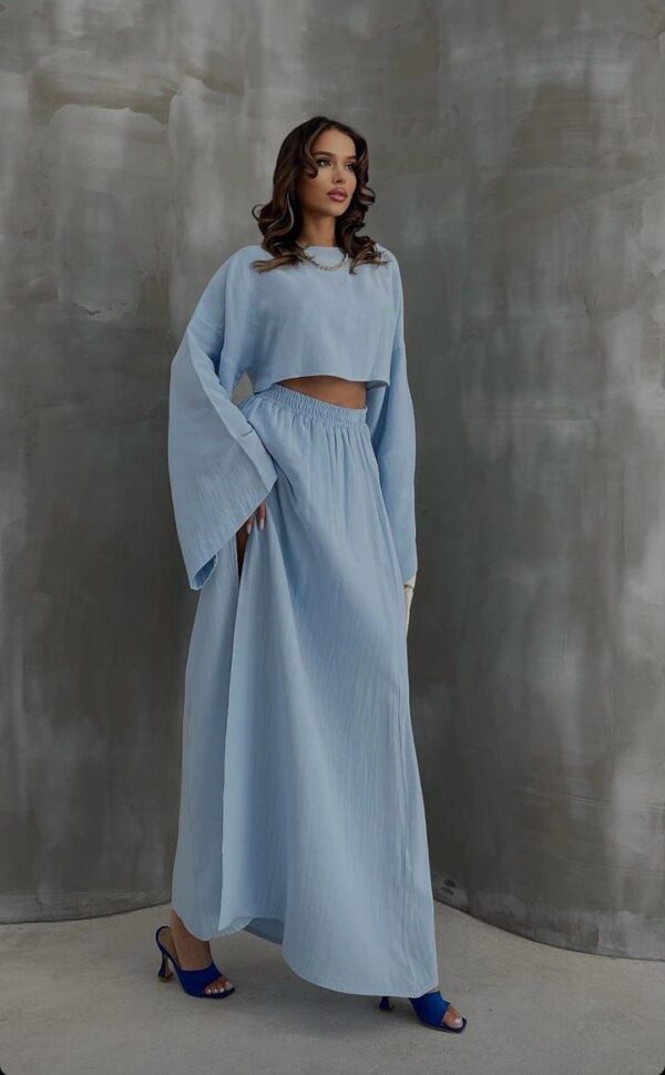 Ensemble Crop Top et Jupe Maxi – Image 5